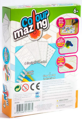 kleurset Design en Illusie junior papier 8-delig