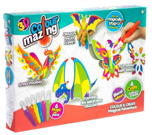 kleurset 3D Magisch Avontuur junior papier 10-delig