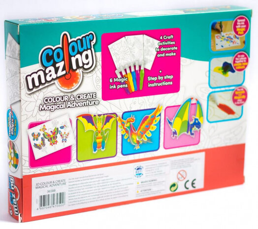 kleurset 3D Magisch Avontuur junior papier 10-delig
