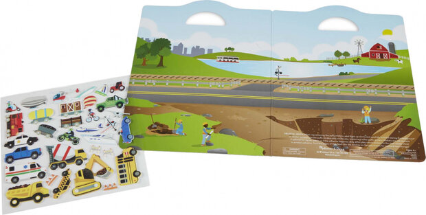 stickerboek Puffy - Vehicles karton 33-delig