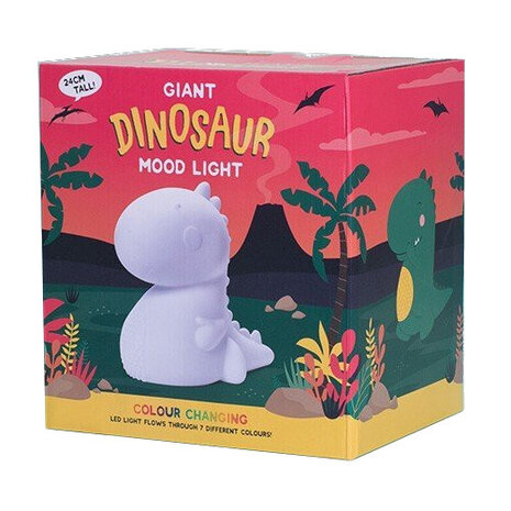 feestlamp Dinosaurus junior 27 cm wit