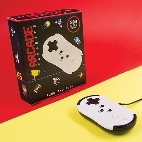 spel Plug and Play Arcade Game wit/zwart