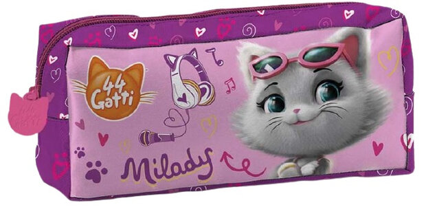 etui Milady meisjes 21 x 5 x 8 cm polyester roze