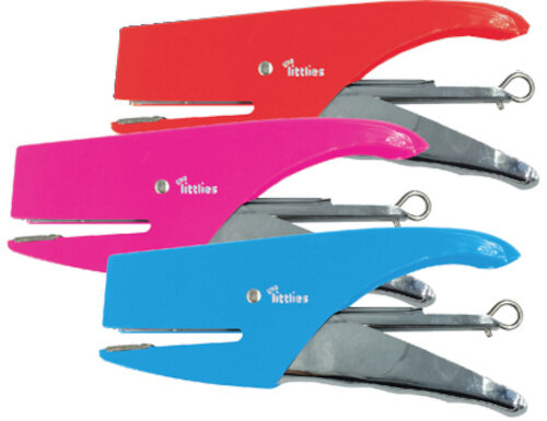 handnietmachine nr. 64 metaal rood/roze/blauw