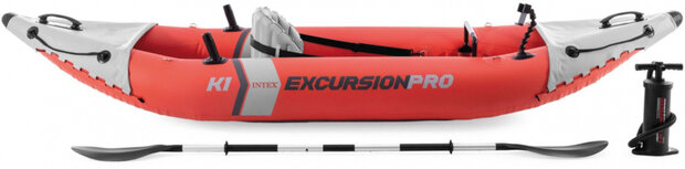 opblaaskajak Excursion Pro K1 305 cm vinyl rood 3-delig