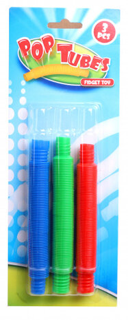 fidgetspel Pop Tubes 15 - 45 cm 3 stuks