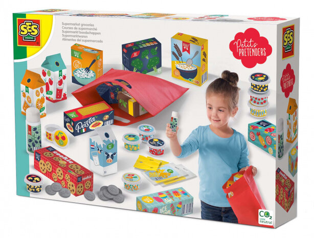 boodschappenset supermakrt Petits Pretenders 57-delig