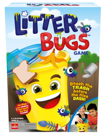 kinderspel Litter Bugs Engels geel 55-delig