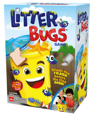 kinderspel Litter Bugs Engels geel 55-delig