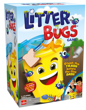 kinderspel Litter Bugs Engels geel 55-delig