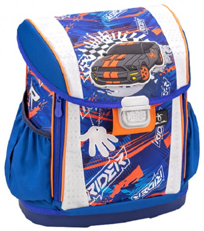 rugzakset Speed Racing 19 liter polyester blauw 4-delig