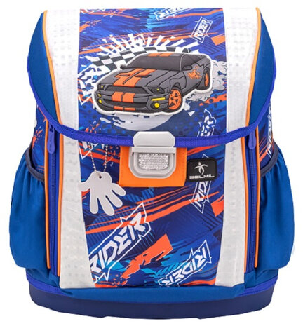 rugzakset Speed Racing 19 liter polyester blauw 4-delig