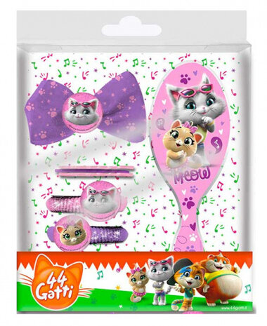 haaraccessoireset meisjes paars/roze 7-delig