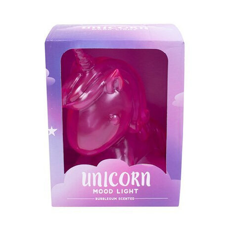 sfeerlicht Jelly Eenhoorn junior 18 cm roze