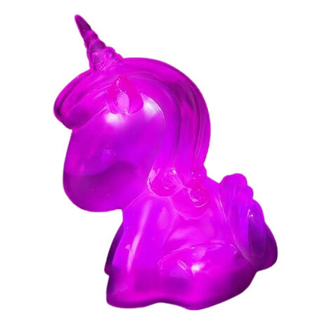 sfeerlicht Jelly Eenhoorn junior 18 cm roze