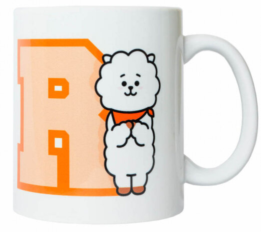 mok BT21 RJ junior 300 ml keramiek wit/oranje