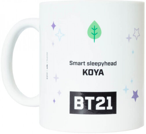 mok BT21 Koya junior 300 ml keramiek wit/paars