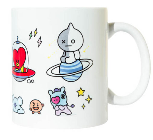 mok BT21 junior 300 ml keramiek wit