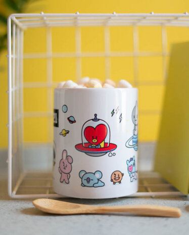 mok BT21 junior 300 ml keramiek wit
