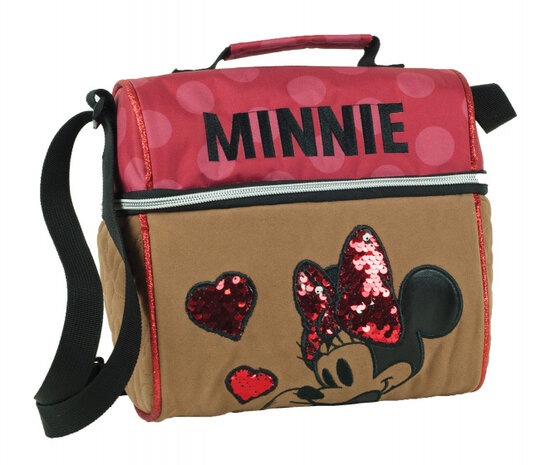 koeltas Minnie Mouse 7 liter 24 cm su&egrave;de rood/bruin