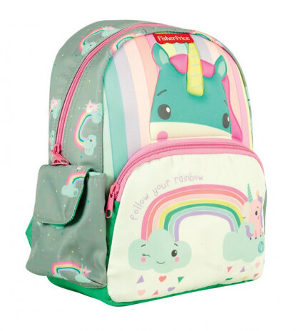 rugzak junior 30 x 24 x 12 cm polyester groen