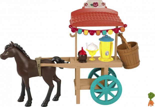 paardenspeelset Miradero Festival Snack donkerbruin