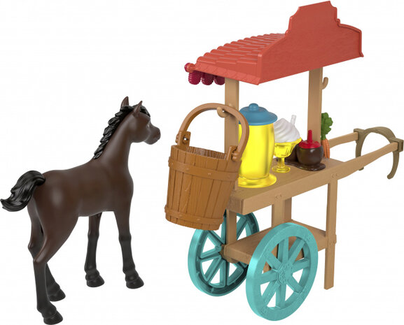 paardenspeelset Miradero Festival Snack donkerbruin