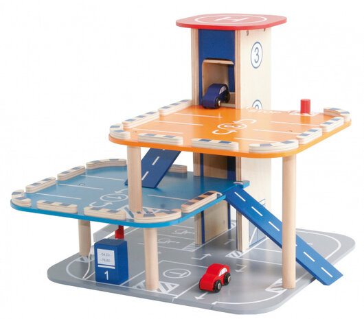 autogarage junior 48 x 47 x 37 cm MDF 3-delig
