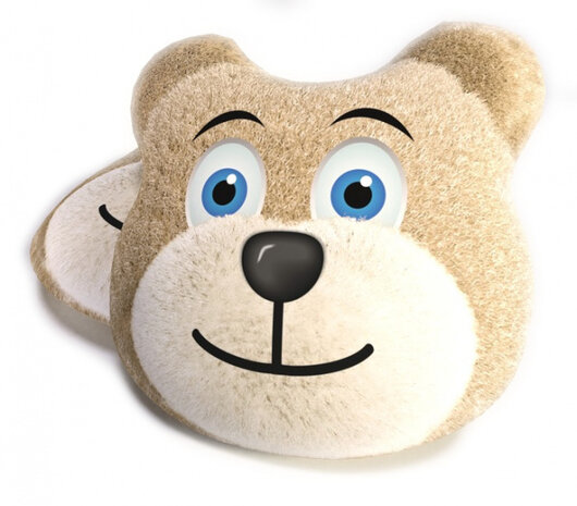kussen Bear 40 cm polyester&nbsp;lichtbruin
