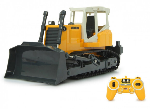 bulldozer RC 35,5 x 17,5 cm 2,4 GHz 1:20 geel