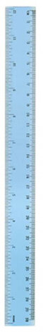 liniaal 30 cm blauw