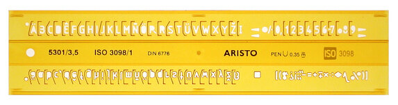 lettersjabloon 4 x 18 cm oranje