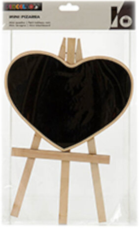 schildersezel hart 21 x 33 cm hout naturel/zwart