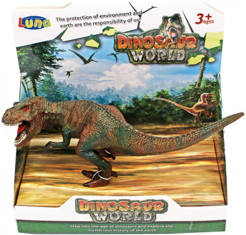 speelfiguur Velocireptor junior 28 x 18,5 cm bruin/groen