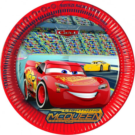 borden Cars 23 cm karton rood 8 stuks
