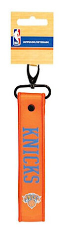 sleutelhanger New York Knicks 10 x 2 cm polyester oranje