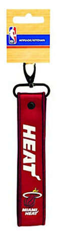 sleutelhanger Miami Heat 10 x 2 cm polyester bordeaux