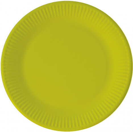 borden 23 cm karton lichtgroen 8 stuks