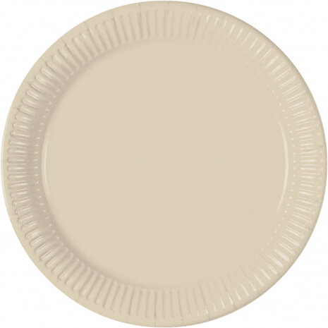 borden 23 cm karton beige 8 stuks