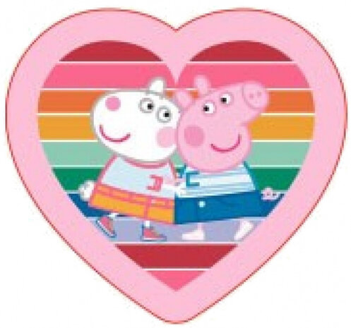 kussen Friends Forever junior 34 x 33 cm polyester roze
