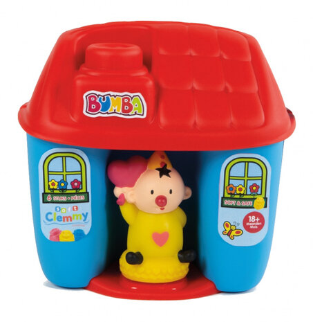 blokkenemmer Bumba 13,8 x 19 cm rood/blauw 8-delig