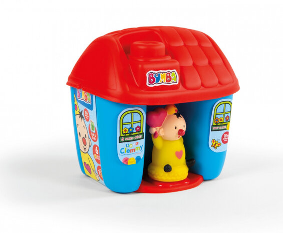 blokkenemmer Bumba 13,8 x 19 cm rood/blauw 8-delig