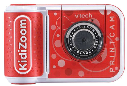camera KidiZoom Print junior 13,4 cm rood/wit 2-delig