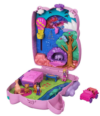 speelset en tas Koala 16 cm roze/paars 5-delig