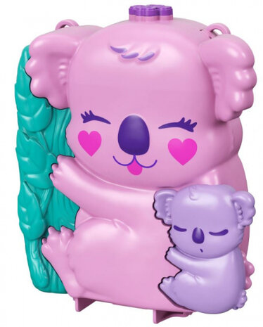 speelset en tas Koala 16 cm roze/paars 5-delig