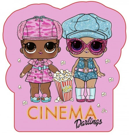 kussen Cinema Darlings 35 x 26 cm polyester roze