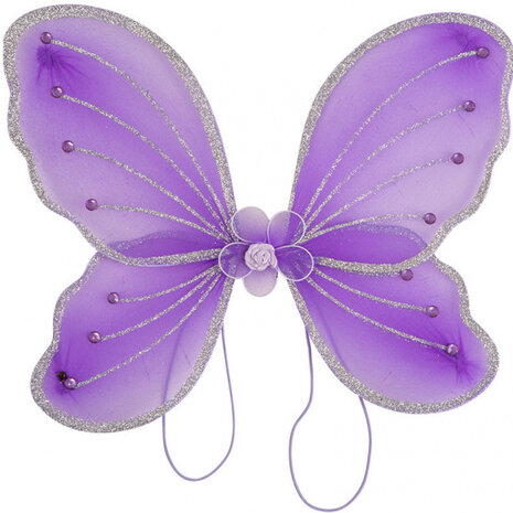 vlindervleugels meisjes 33 x 27 cm paars