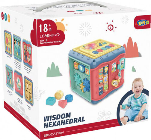 activiteitenkubus junior 18,6 x 17,2 x 17,6 cm