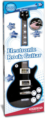 gitaar elektrisch junior 52 cm zwart 2-delig