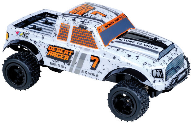 auto Desert Racer RC junior wit/oranje 2-delig